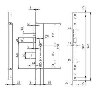 Замок врезной электромеханический ISEO 781802352 фото в интернет-магазине ДорогиеЗамки.рф