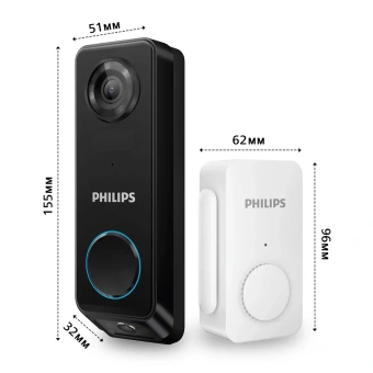 Умный видеоглазок Philips DDA270X-2TXS3 фото в интернет-магазине ДорогиеЗамки.рф